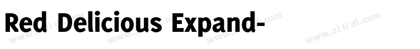 Red Delicious Expand字体转换